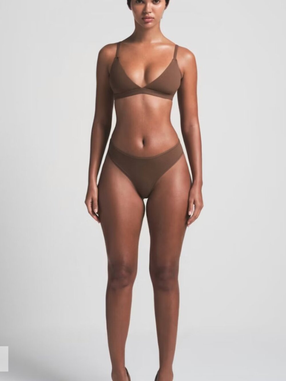 NEW SKIMS Fits Everybody Thong Jasper Neutral Brown 2X NWOT